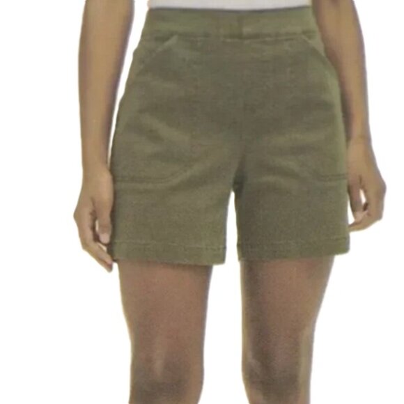 NWT Nautica Pull On Denim Shorts Olive Green Size Small - Picture 1 of 3